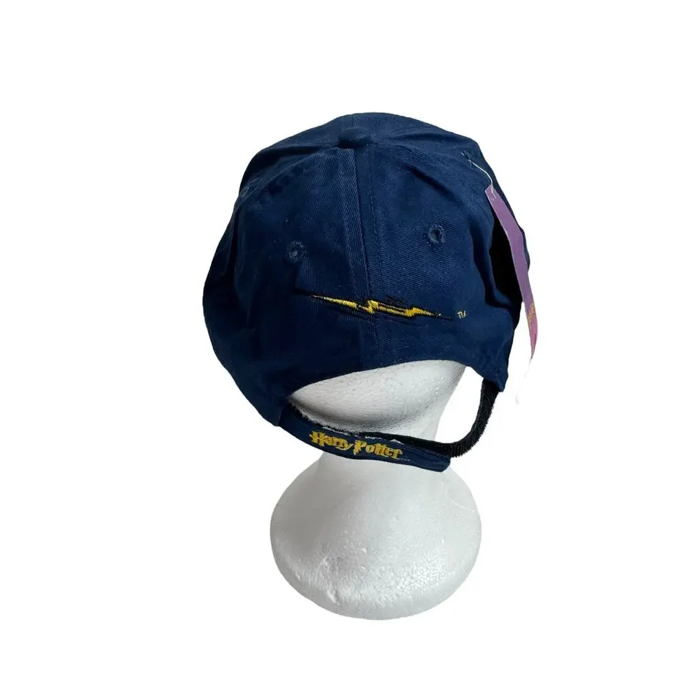 Vintage *NEW* Harry Potter HP Blue Baseball Cap Adjustable 2001 Navy Blue Hat